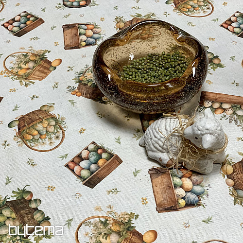 Wielkanocny obrus i szalik KOLOROWE JAJKA