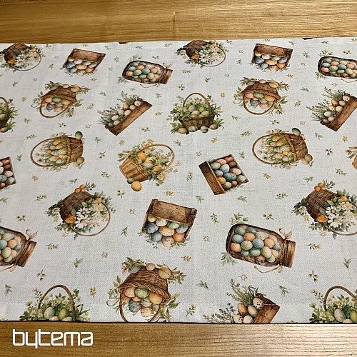 Wielkanocny obrus i szalik KOLOROWE JAJKA