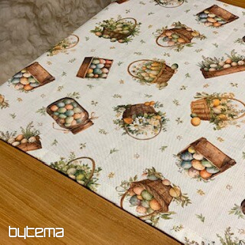 Wielkanocny obrus i szalik KOLOROWE JAJKA