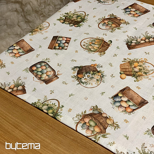 Wielkanocny obrus i szalik KOLOROWE JAJKA