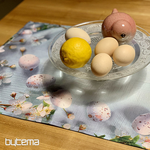 Obrus i szalik WIELKANOC z kwiatami