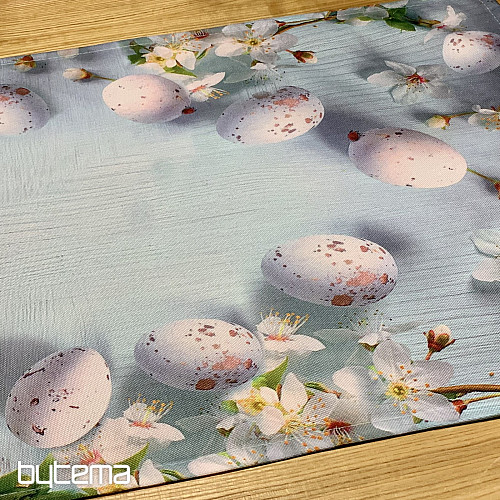 Obrus i szalik WIELKANOC z kwiatami