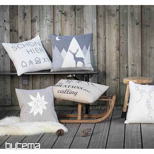 Pokrywa dekoracyjna DF JELEN SILVRETTA szara