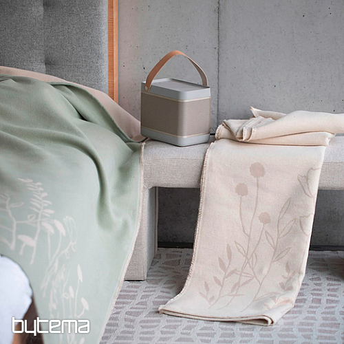 Kocyk AMBER FLOWERS beżowy