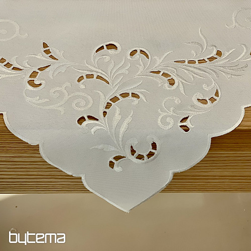 Obrus i szalik BIAŁY SEN haftowany