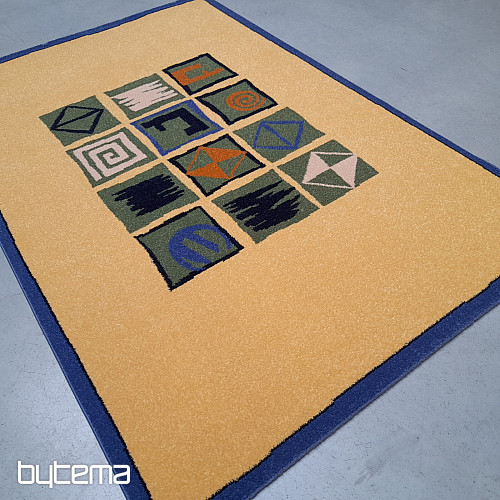 Nowoczesny dywan z geometrycznymi elementami