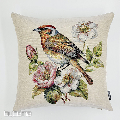 Poszewka na poduszkę z gobelinu ZŁOTA RYBKA NA JABŁONI