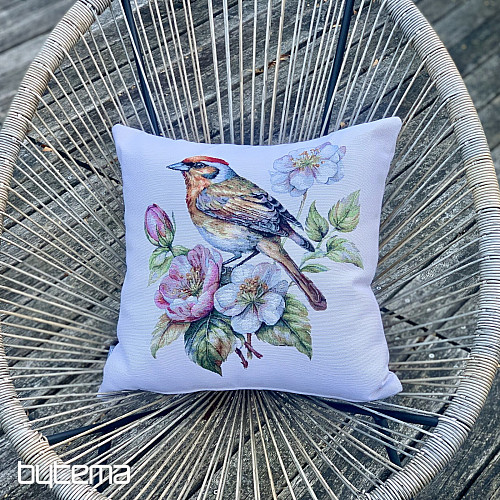 Poszewka na poduszkę z gobelinu ZŁOTA RYBKA NA JABŁONI