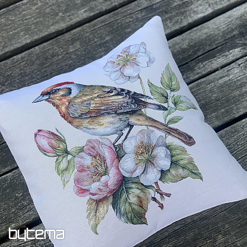 Poszewka na poduszkę z gobelinu ZŁOTA RYBKA NA JABŁONI