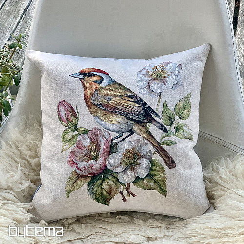 Poszewka na poduszkę z gobelinu ZŁOTA RYBKA NA JABŁONI