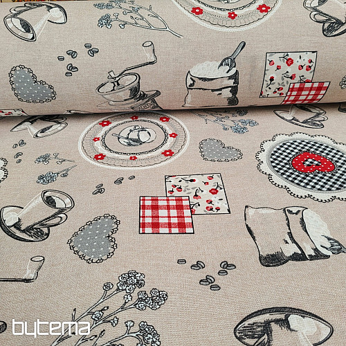 Tkanina dekoracyjna ZAPACH KAWY