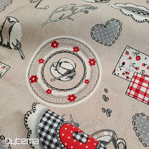 Tkanina dekoracyjna ZAPACH KAWY