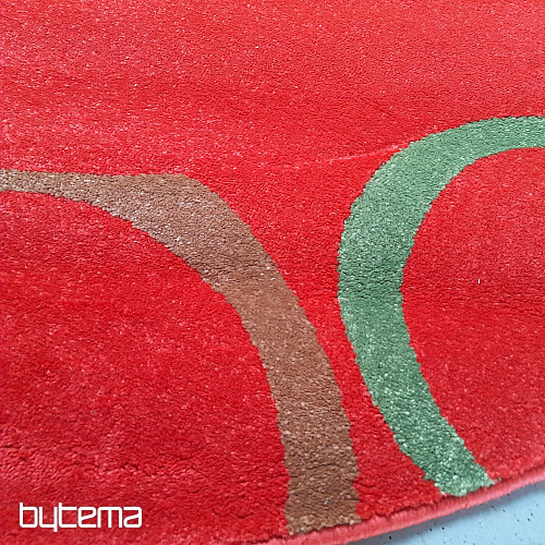 Dywan okrągły Figaro 200 x 200 cm czerwony