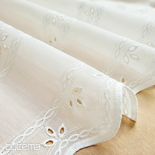 Zasłona do witrażu GERSTER 11885 kremowa