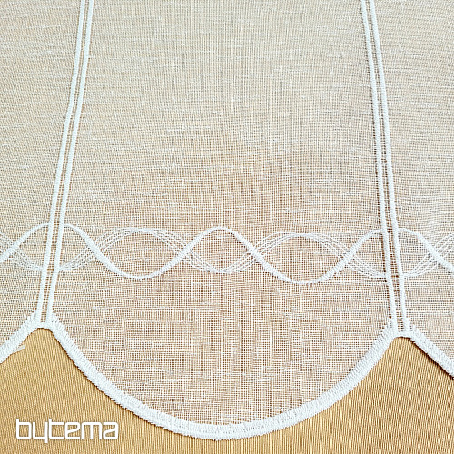 Zasłona do witrażu GERSTER 11883 biała