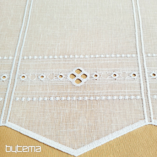 Zasłona do witrażu GERSTER 11884 biała