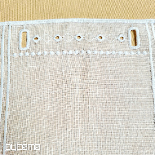 Zasłona do witrażu GERSTER 11884 biała