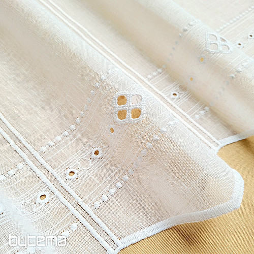 Zasłona do witrażu GERSTER 11884 biała