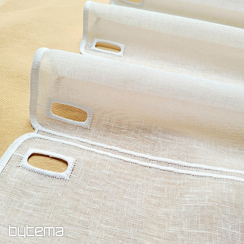 Zasłona do witrażu GERSTER 11857 koła białe