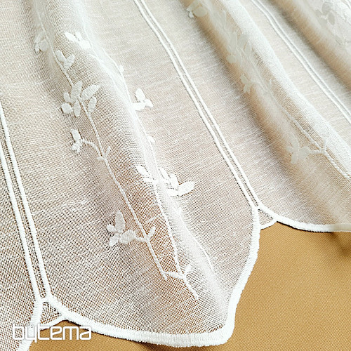 Zasłona do witrażu GERSTER 11886 kremowa