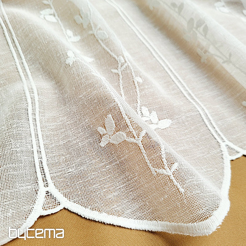 Zasłona do witrażu GERSTER 11886 kremowa