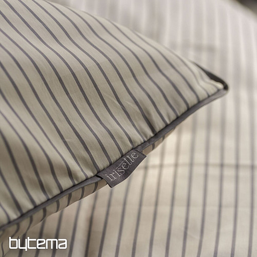 IRISETTE luksusowa satyna bawełniana TOKIO 8607-80 beżowo-szary