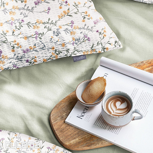 IRISETTE luksusowa miękka krepa EASY 8665-40 Żółte kwiaty