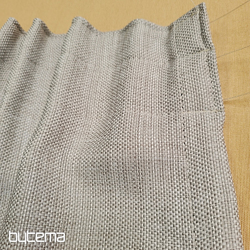 Gotowa zasłona dekoracyjna GERSTER DIM OUT 77005/840 SZARO-BEŻOWA