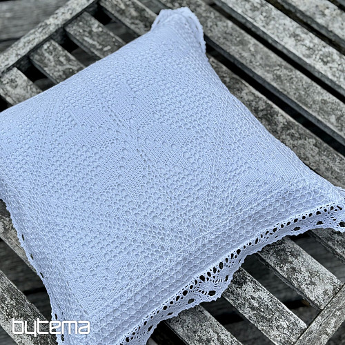 Pokrowiec dekoracyjny koronkowy LACE biały