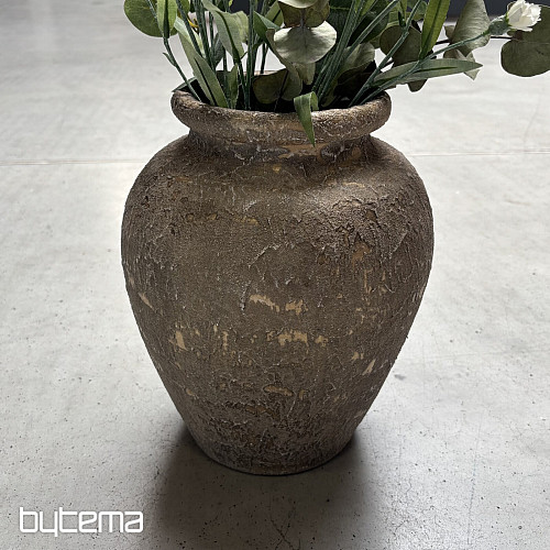 Wazon ceramiczny TAVIR 24x30 rustykalne złoto