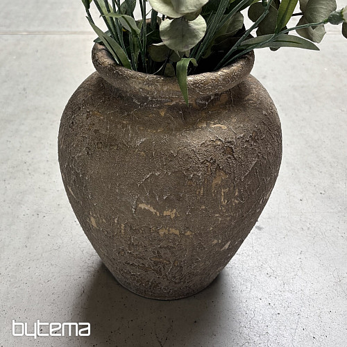 Wazon ceramiczny TAVIR 24x30 rustykalne złoto