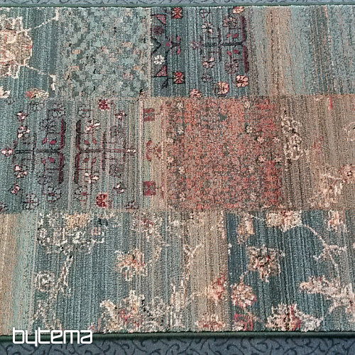 Luksusowy bieżnik wełniany ROYAL PATCHWORK zielony