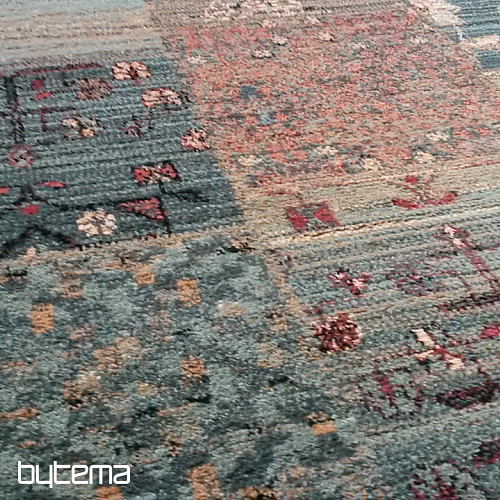 Luksusowy bieżnik wełniany ROYAL PATCHWORK zielony