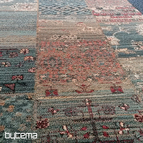 Luksusowy bieżnik wełniany ROYAL PATCHWORK zielony