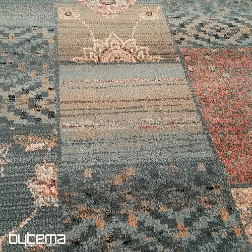Luksusowy bieżnik wełniany ROYAL PATCHWORK zielony