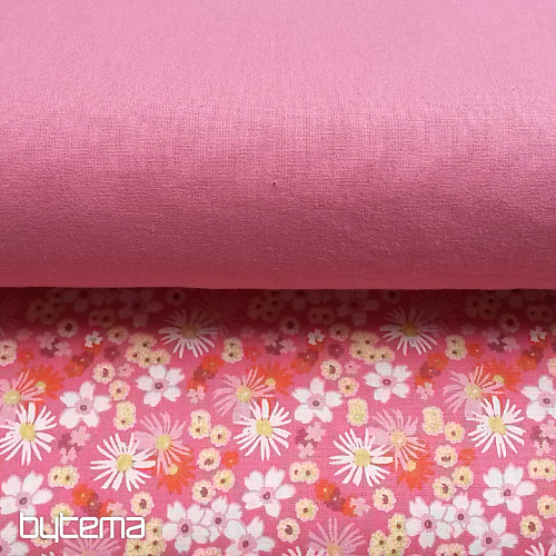 Tkanina dekoracyjna ZINIA w różowe kwiaty