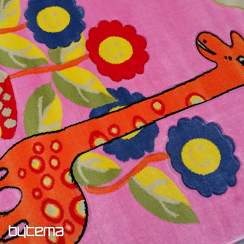 Dywan dziecięcy KIDS GIRAFFE różowy
