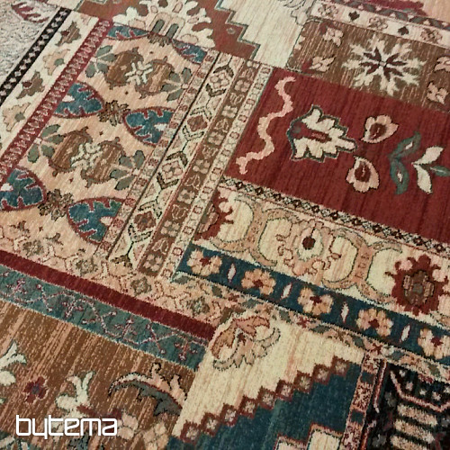 Luksusowe wełniane dywaniki ROYAL PATCHWORK multi kremowe