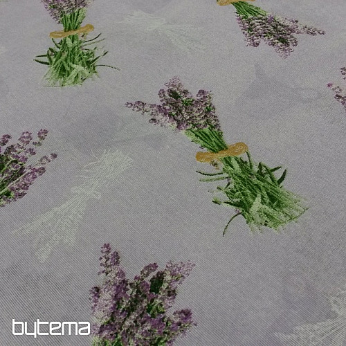 Tkanina dekoracyjna Bukiet LAWENDOWY LILAC