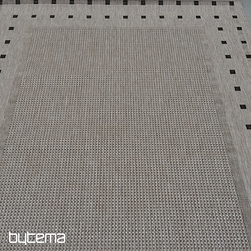 Dywan zapinany na klamrę FLOORLUX 20329/04 srebrno-czarny