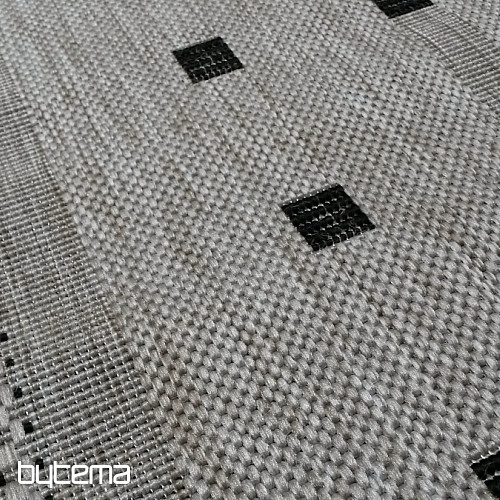 Dywan zapinany na klamrę FLOORLUX 20329/04 srebrno-czarny