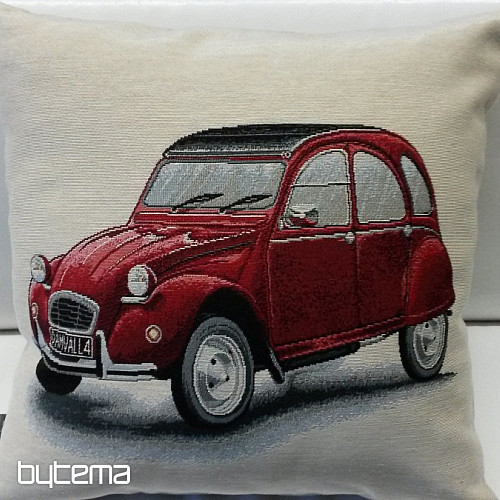 Gobelin na poduszkę Citroën 2CV czerwony