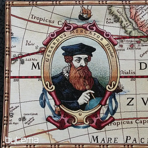 Duża poszewka gobelinowa GERHARD MERCATOR