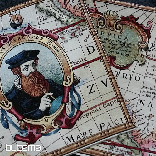 Duża poszewka gobelinowa GERHARD MERCATOR