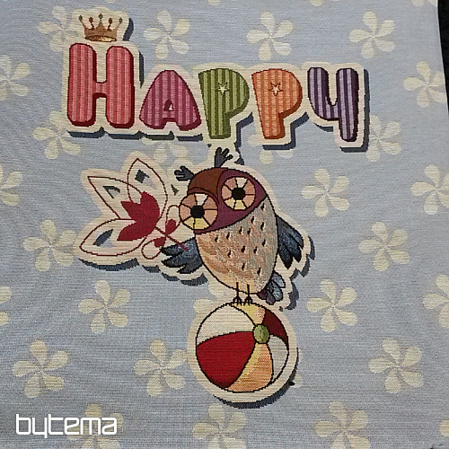 Gobelinowa poszewka na poduszkę HAPPY