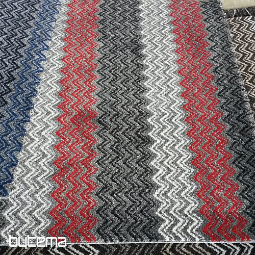 Nowoczesny dywan ZIG ZAG czerwony