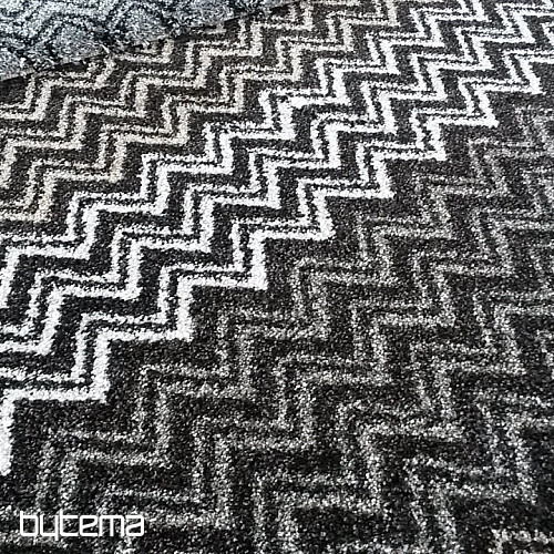 Nowoczesny dywan ZIG ZAG brązowy