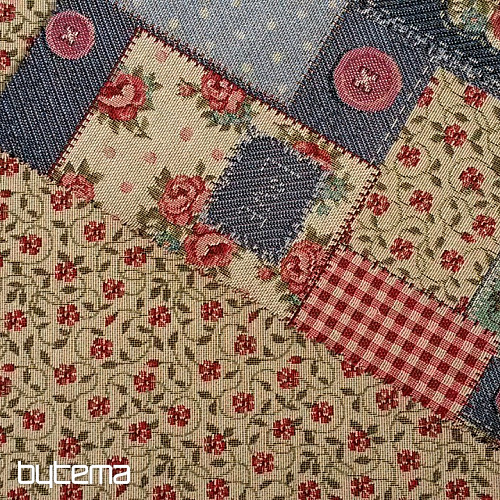 Tkanina gobelinowa VINTAGE KWIATY