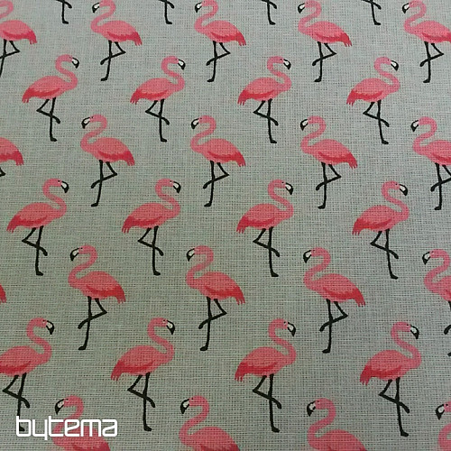 Tkanina dekoracyjna FLAMINGO gris