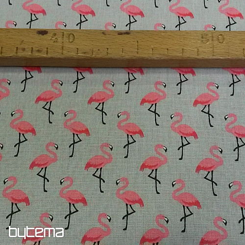 Tkanina dekoracyjna FLAMINGO gris